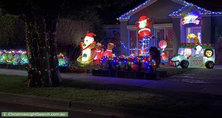 Christmas Light display at 37 Sutherland Avenue, Kew East