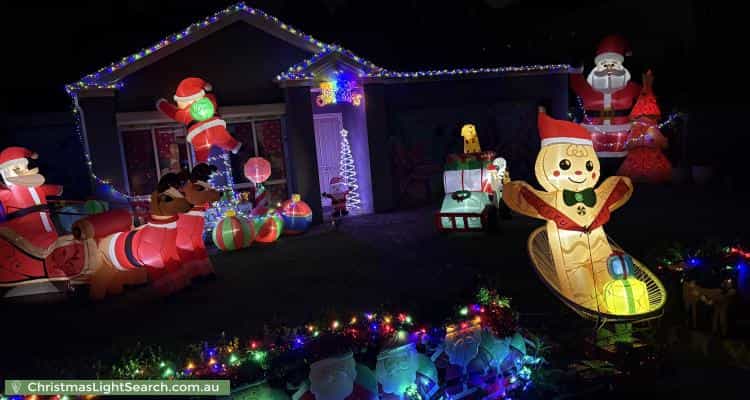 Christmas Light display at 37 Sutherland Avenue, Kew East