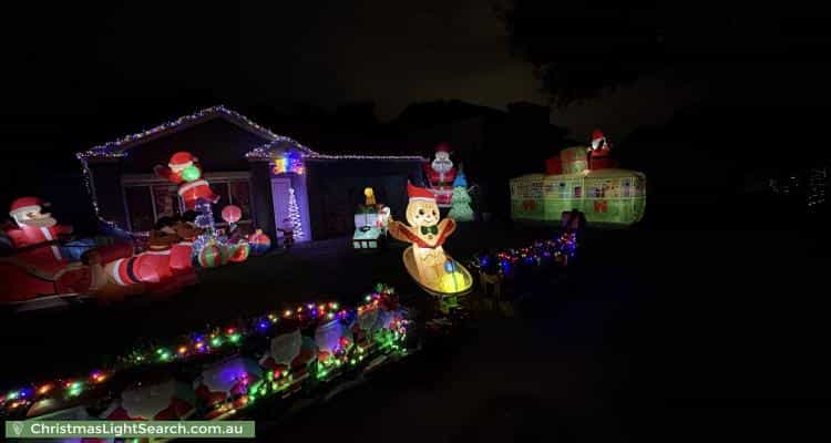 Christmas Light display at 37 Sutherland Avenue, Kew East