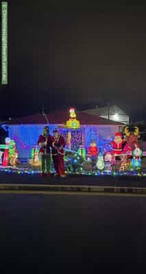 Christmas Light display at 97 Grove Road, Glenorchy