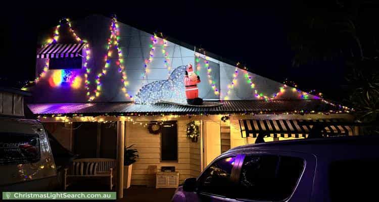 Christmas Light display at 19 Dawn Drive, Moonee Beach