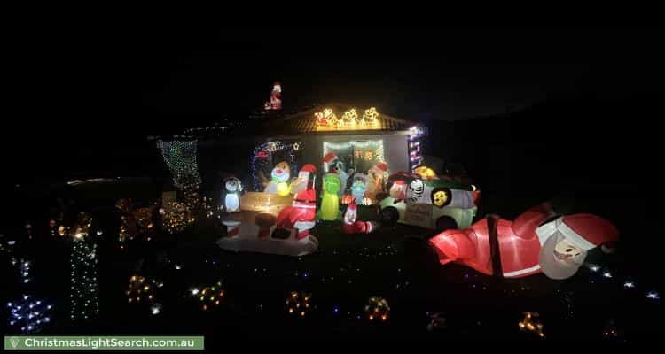 Christmas Light display at 28 Bonneville Parade, Pakenham