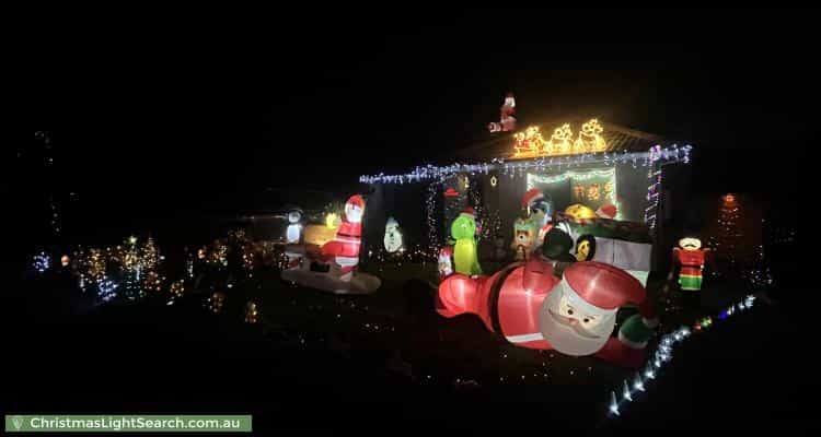 Christmas Light display at 28 Bonneville Parade, Pakenham