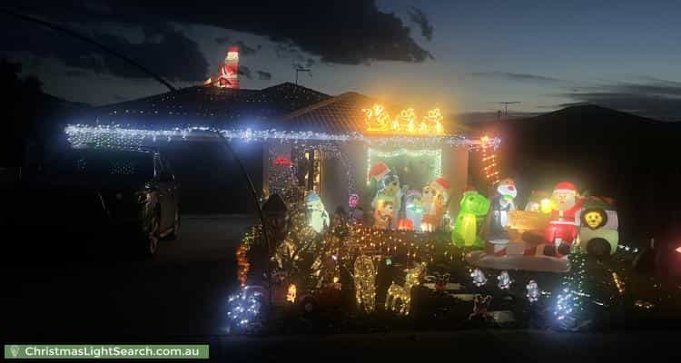 Christmas Light display at 28 Bonneville Parade, Pakenham