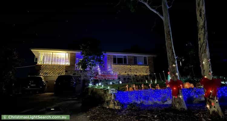 Christmas Light display at 20 Jalanga Place, Aranda