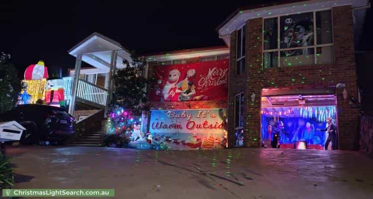 Christmas Light display at 3 Sawicki Place, Gordon