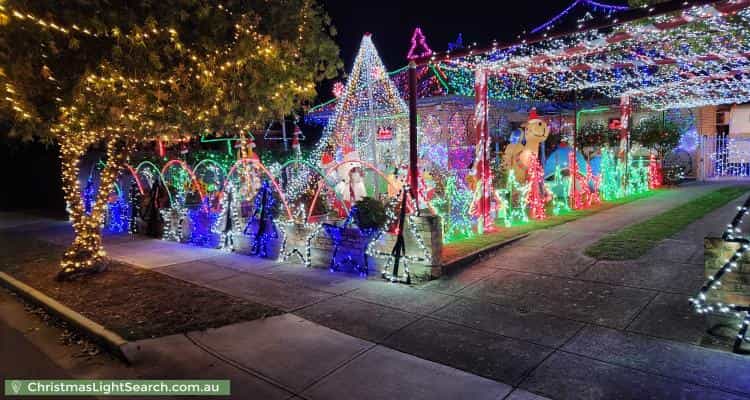 Christmas Light display at 3 Sabre Street, Netley