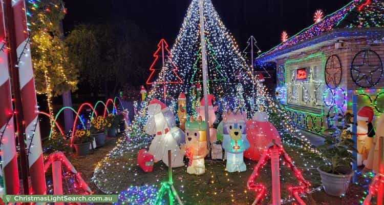 Christmas Light display at 3 Sabre Street, Netley