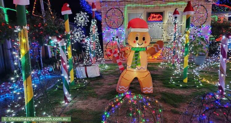 Christmas Light display at 3 Sabre Street, Netley