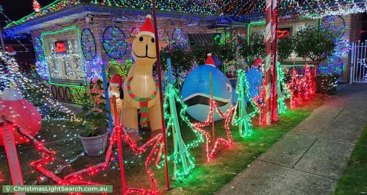 Christmas Light display at 3 Sabre Street, Netley