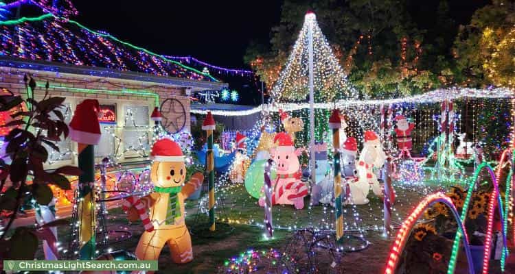 Christmas Light display at 3 Sabre Street, Netley