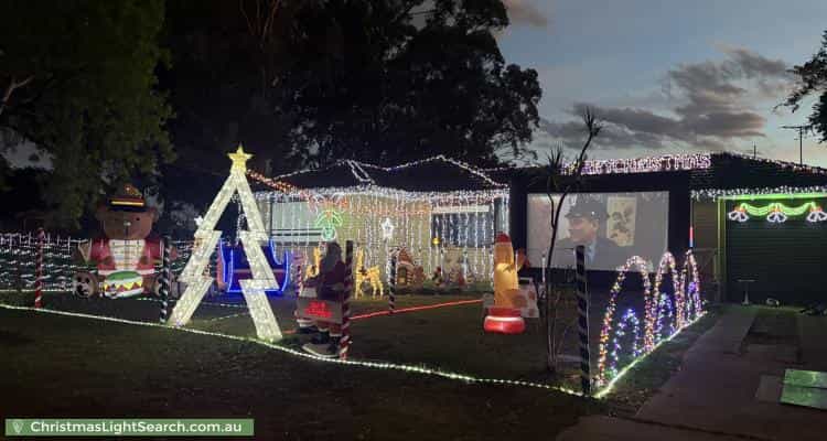 Christmas Light display at 99 Birdwood Road, Georges Hall