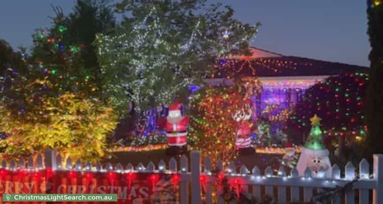 Christmas Light display at 76 New World Avenue, Trevallyn
