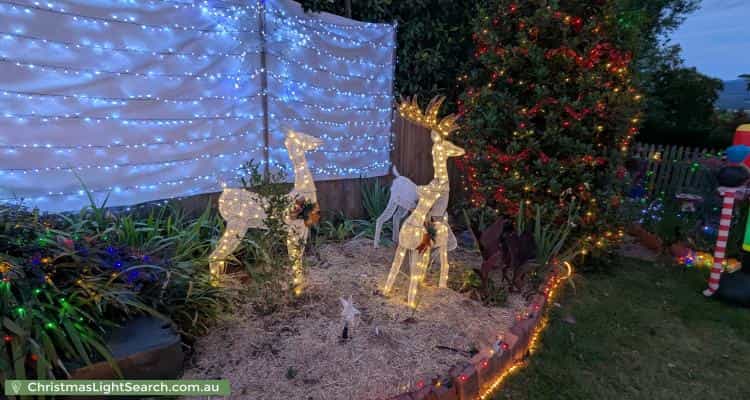Christmas Light display at 76 New World Avenue, Trevallyn