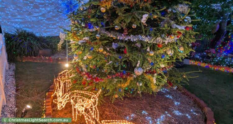 Christmas Light display at 76 New World Avenue, Trevallyn