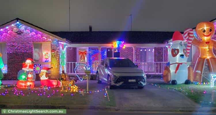Christmas Light display at 19 Bradman Avenue, Saint Clair