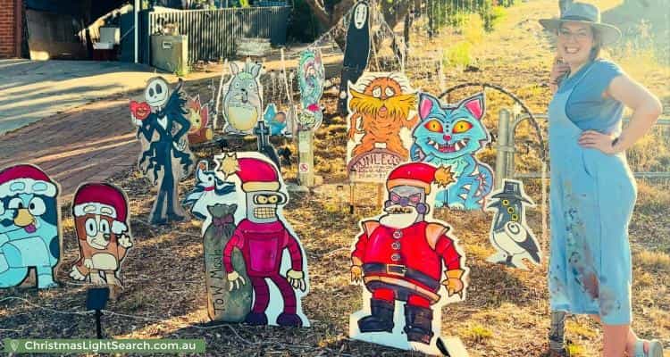Christmas Light display at 19 Robert Lewis Court, Gordon