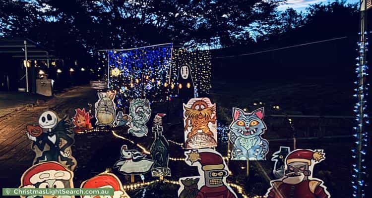 Christmas Light display at 19 Robert Lewis Court, Gordon