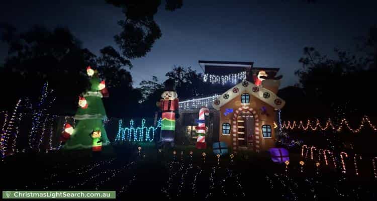 Christmas Light display at 5 Lemnos Street, Croydon