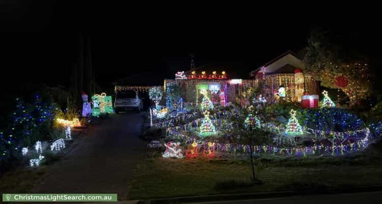 Christmas Light display at 23 Quinvale Road, Hallett Cove