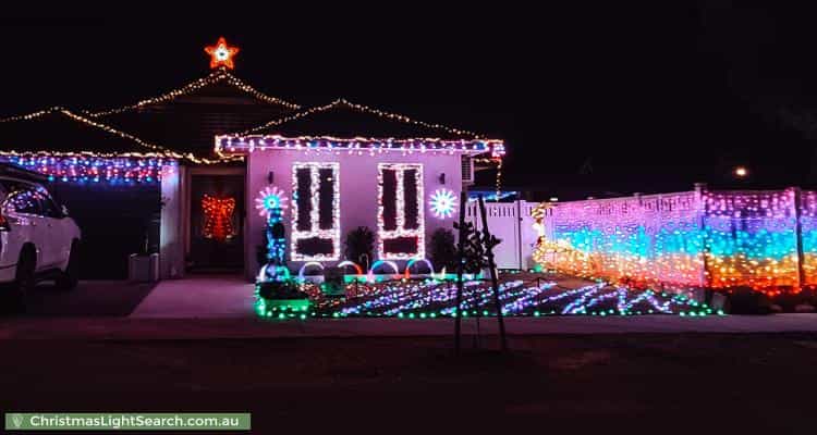 Christmas Light display at 8 Navajo Way, Eglinton