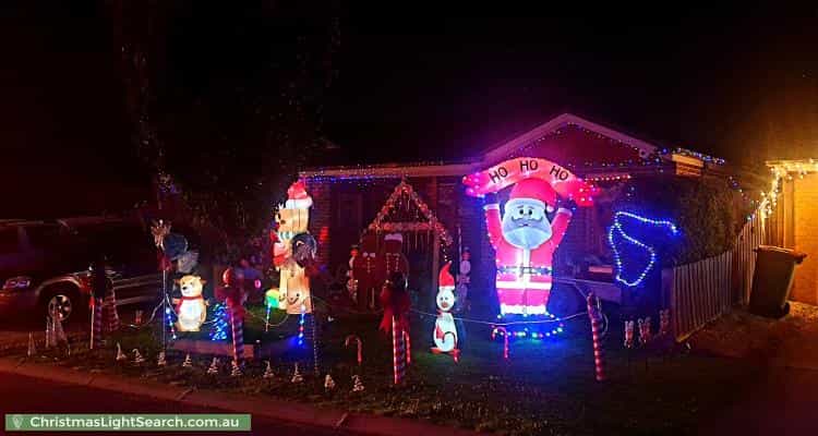 Christmas Light display at 89 Melissa Way, Pakenham