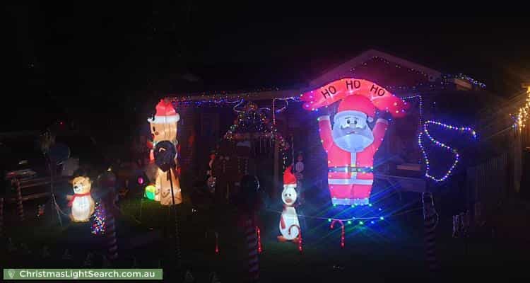 Christmas Light display at 89 Melissa Way, Pakenham