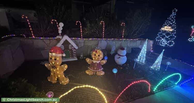 Christmas Light display at 6 Arney Close, Taylor