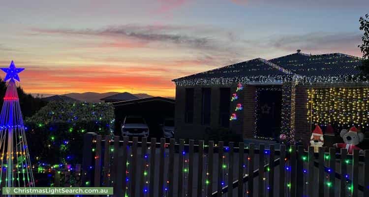 Christmas Light display at  Vasili Court, Oakdowns