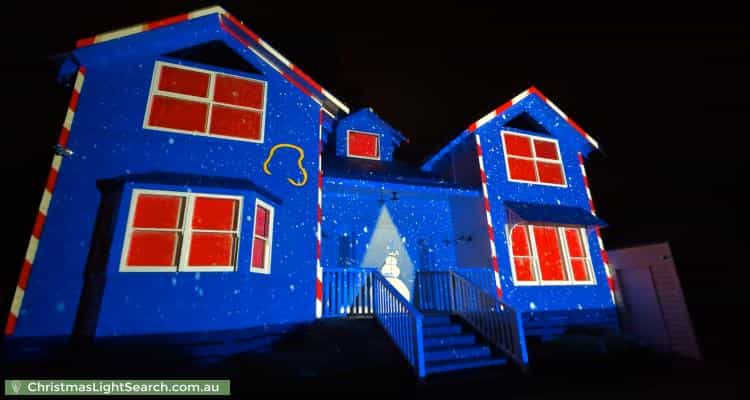 Christmas Light display at 8 Stradbroke Road, Montrose