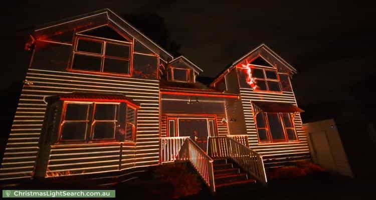 Christmas Light display at 8 Stradbroke Road, Montrose