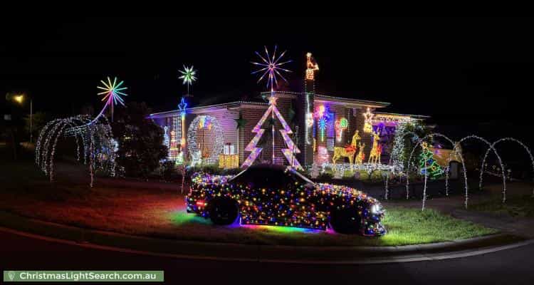 Christmas Light display at 2 Rensberg Way, Edmondson Park