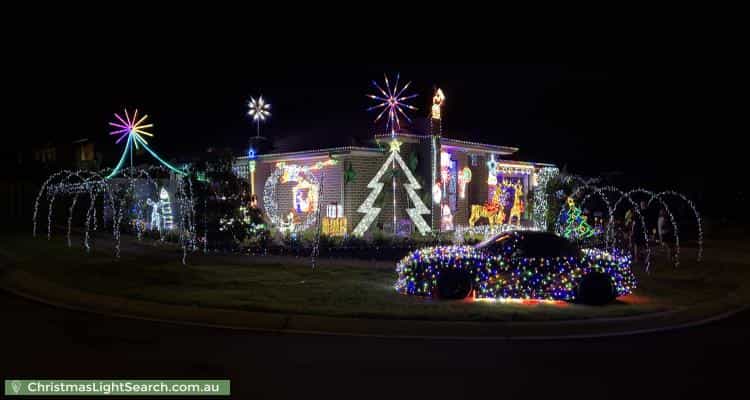 Christmas Light display at 2 Rensberg Way, Edmondson Park