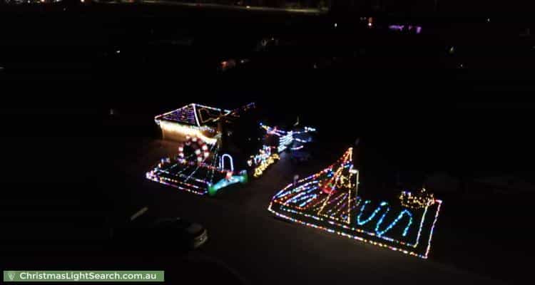 Christmas Light display at 30 Sharpe Court, Berwick