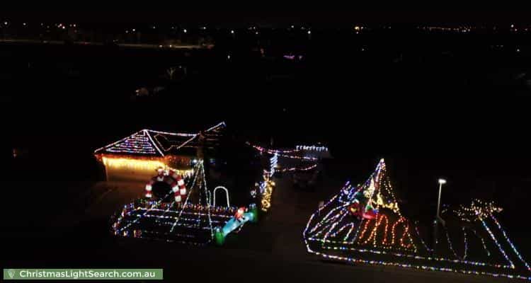 Christmas Light display at 30 Sharpe Court, Berwick