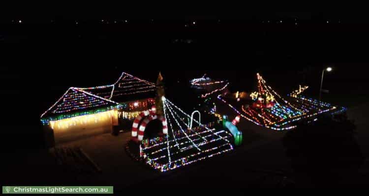 Christmas Light display at 30 Sharpe Court, Berwick