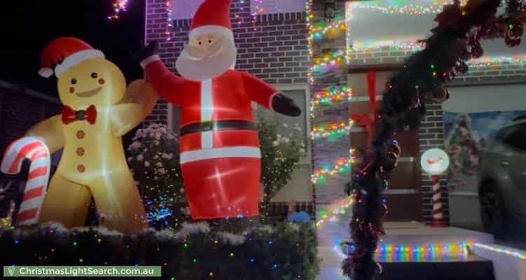 Christmas Light display at 49 Madden Street, Oran Park