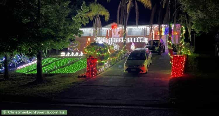 Christmas Light display at 62 Muru Avenue, Winmalee