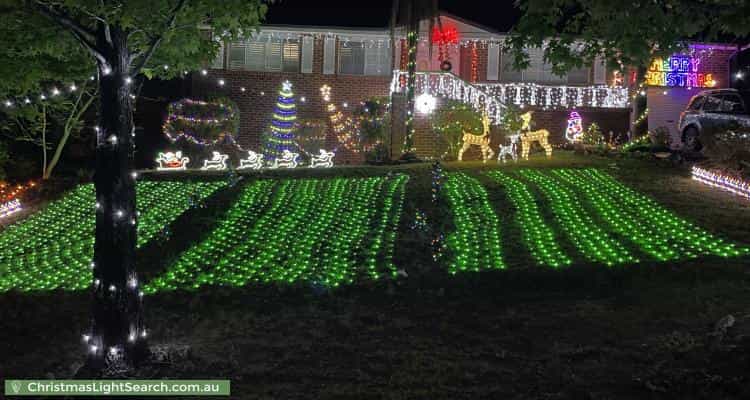 Christmas Light display at 62 Muru Avenue, Winmalee