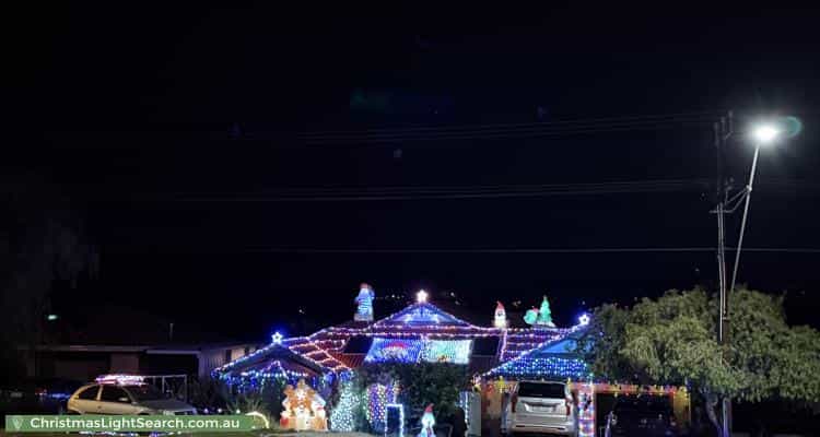 Christmas Light display at 361 Grenfell Road, Redwood Park