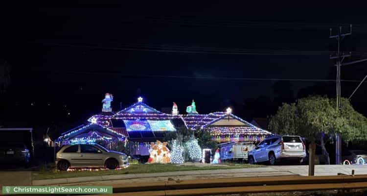 Christmas Light display at 361 Grenfell Road, Redwood Park