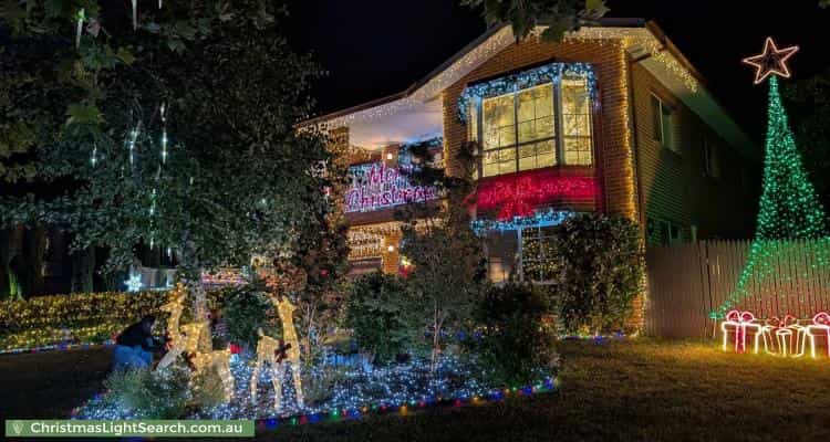 Christmas Light display at 43 McClelland Avenue, Nicholls