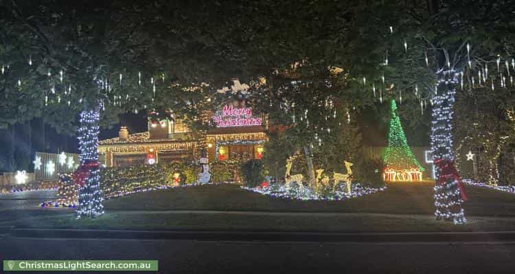 Christmas Light display at 43 McClelland Avenue, Nicholls