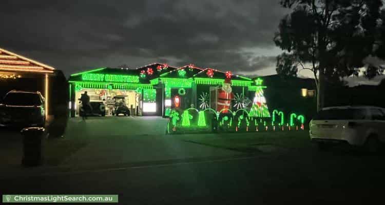 Christmas Light display at 23 Vantage Green, Beveridge