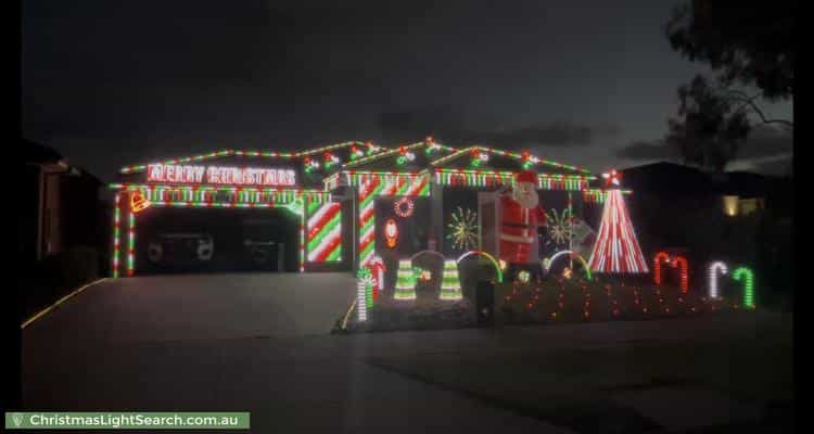 Christmas Light display at 23 Vantage Green, Beveridge