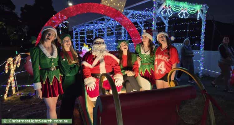 Christmas Light display at 49 Frances Burke Street, Gungahlin