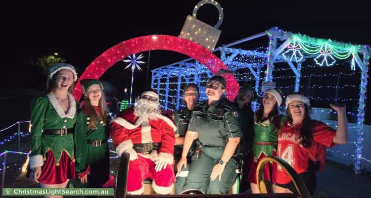 Christmas Light display at 49 Frances Burke Street, Gungahlin