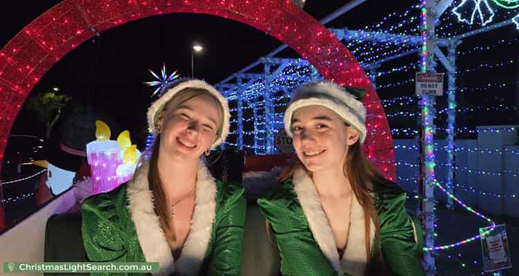 Christmas Light display at 49 Frances Burke Street, Gungahlin