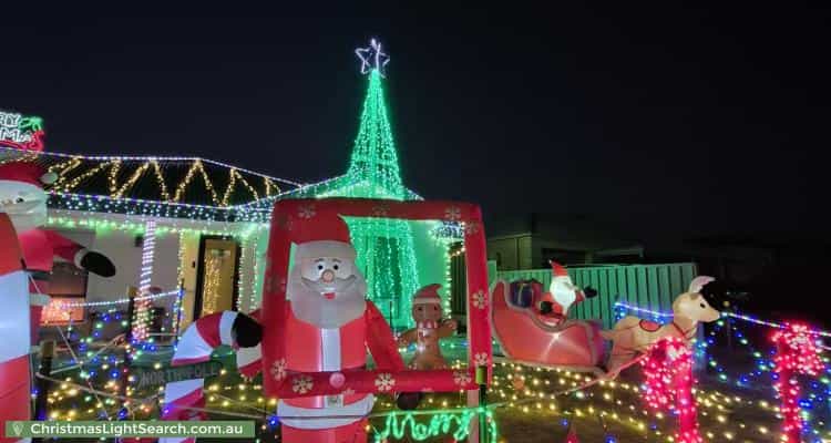 Christmas Light display at  Indigo Court, Aldinga Beach
