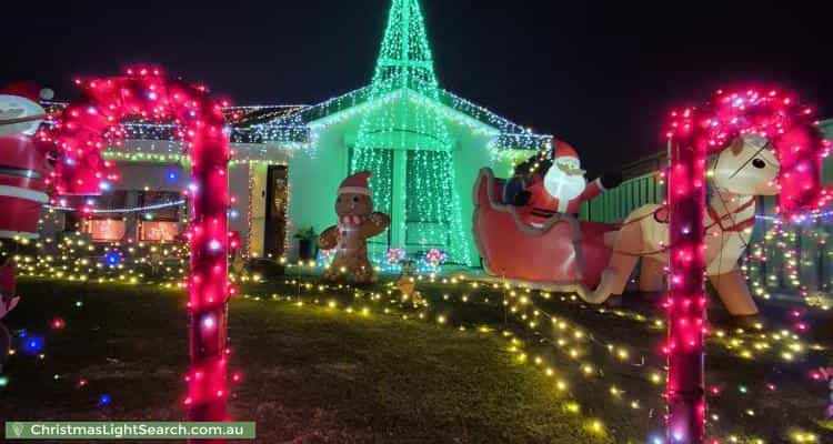Christmas Light display at  Indigo Court, Aldinga Beach